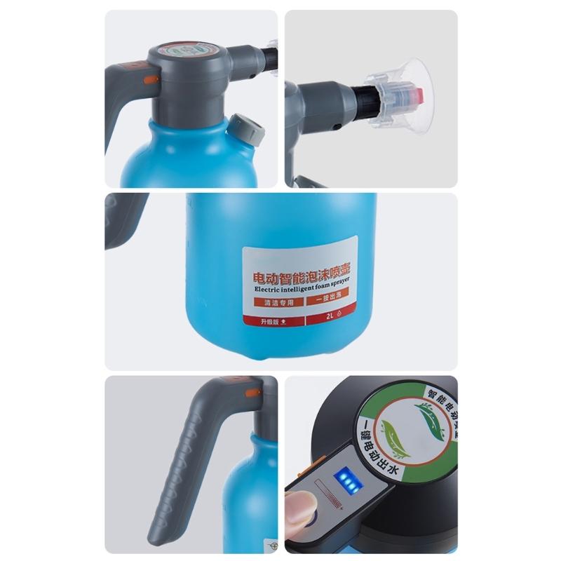 Powerful Electric Liquid Dispenser With 2600mAh Battery And 2L Capacity For Vehicle Washing Home Cleaning And Pet Care
