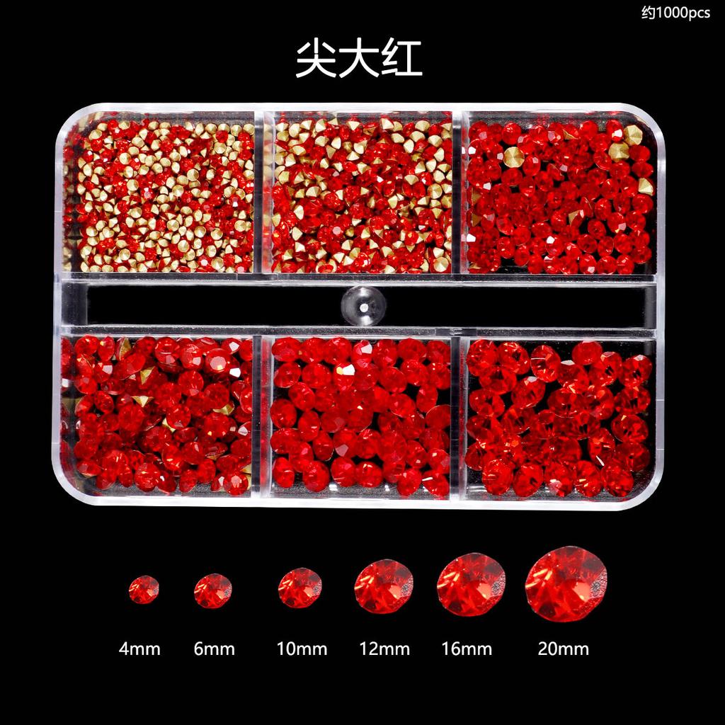 Nail Art Diamond Nail Art Tip Bottom Diamond Color Diamond Size Mixed Glass Round Diamond Nail Diy Nail Art Jewelry