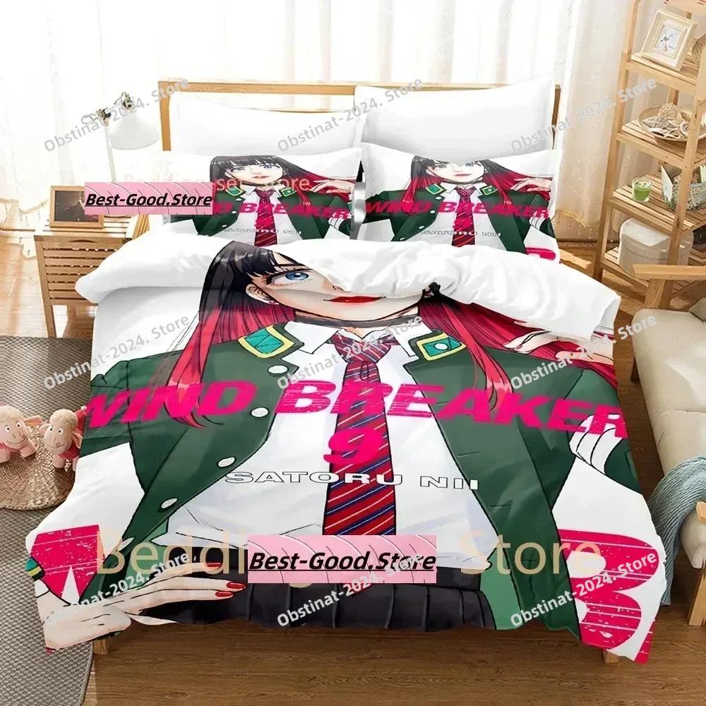 WIND BREAKER Beding Set Single Twin Ful Quen King-Sized Dimensionsd Dimensions Bed Linen Set Adult People Kid Bedrom Duvetcover Sets 3D Print Anime
