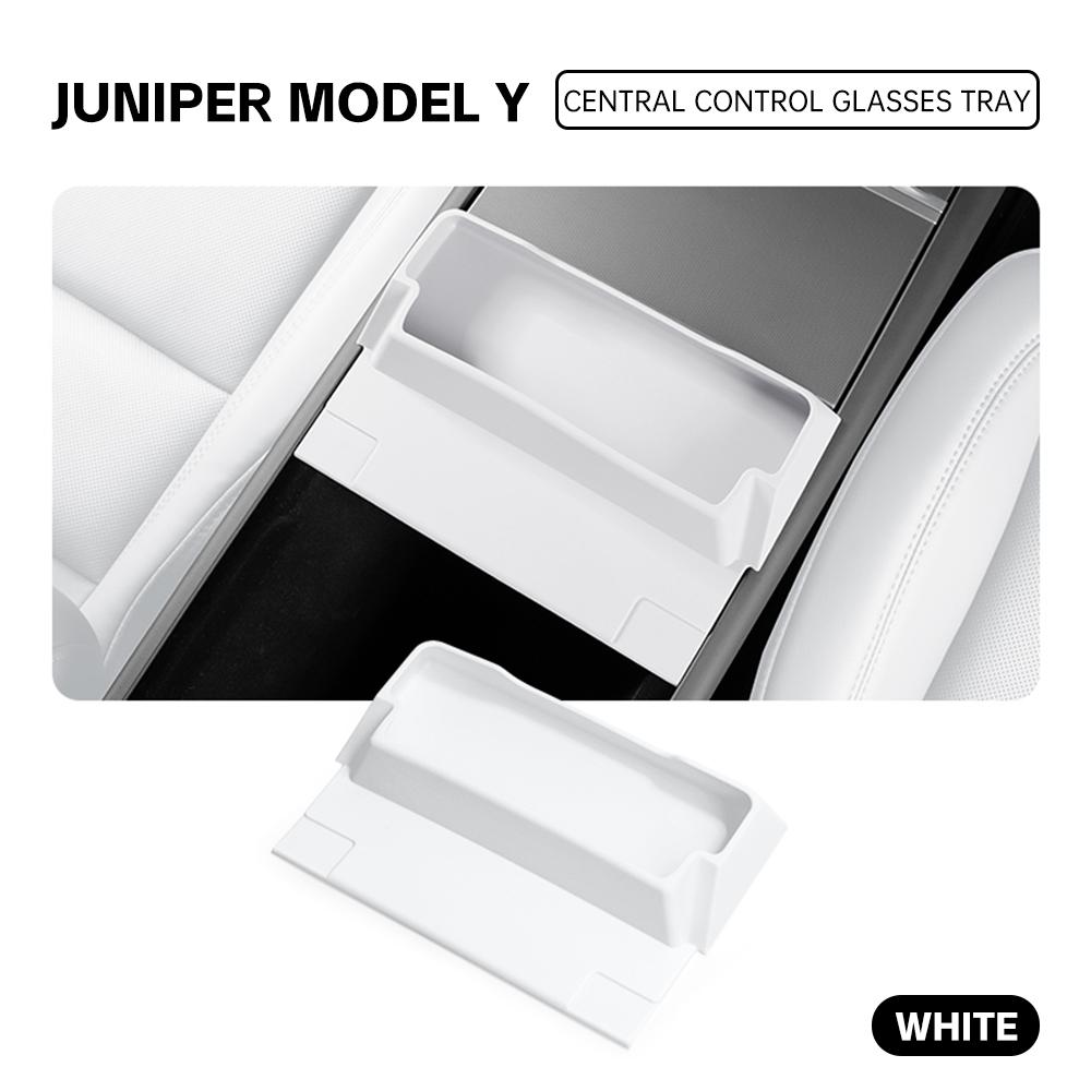 Für Tesla Model Y Juniper 2025 2026 Mittelkonsolen-Brillenfach Silikon-Aufbewahrungsfach Aufbewahrungsbox Auto-Innenraumzubehör