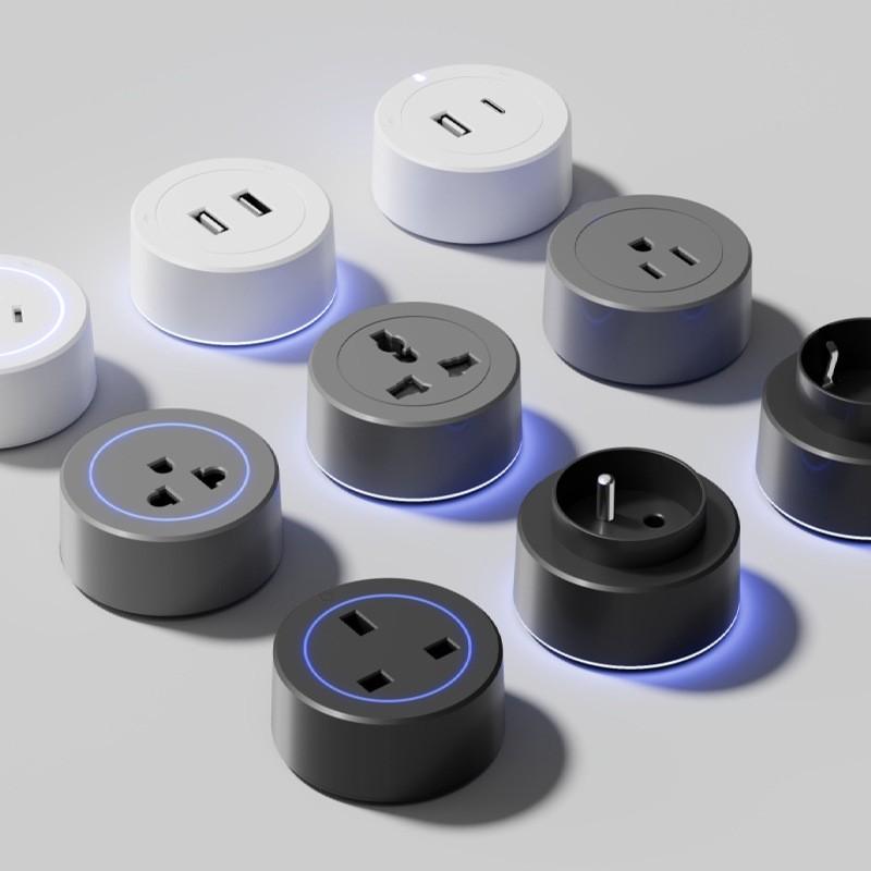 Movable Wall Mounted Power Track Socket Universal Adapter Office Home Appliance Socket Safety Track Kit