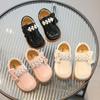 Kids Shoes Girl Pearl Small Leather Shoe Bow Tie Princess Shoe Fashionable Mary Jane Shoes Spring Autumn Soft Bottom Shoes Girl