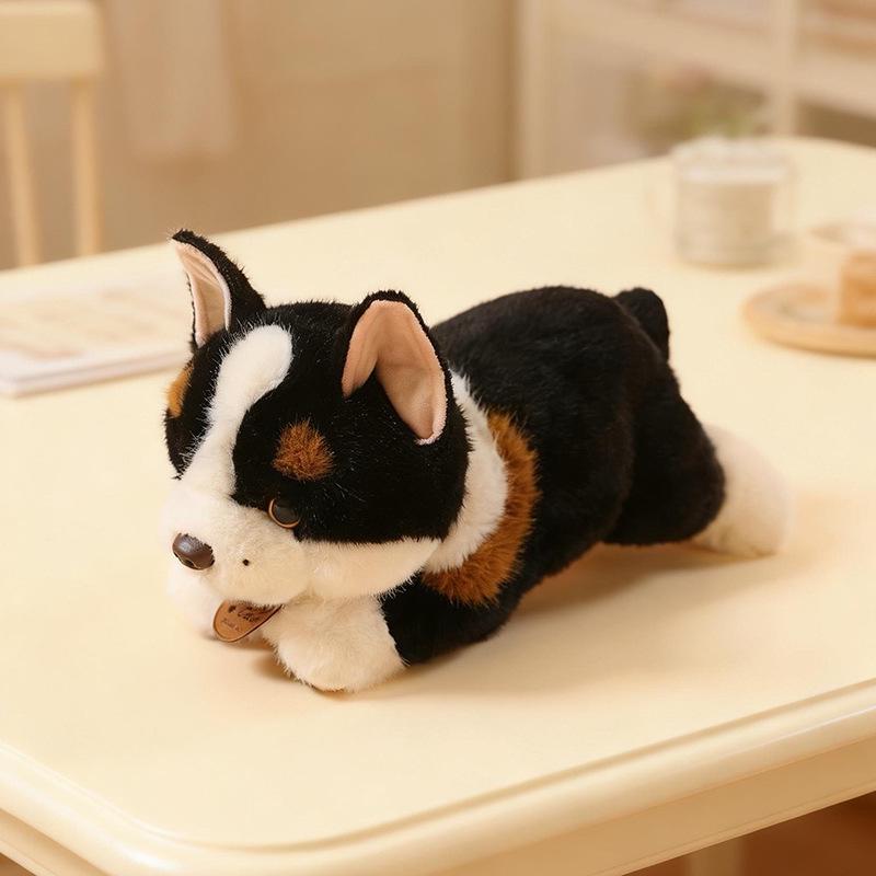 Realistic Corgi Plush Toy Puppy Doll Gift for Kids