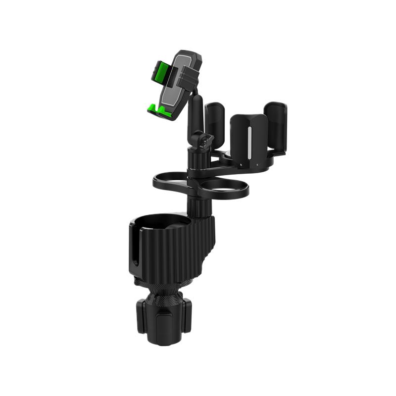 360 Rotating Adjustable Car Drink Cup Holder with Tray Multifunctional Storage Car Cup Mount Holder Expander for Car