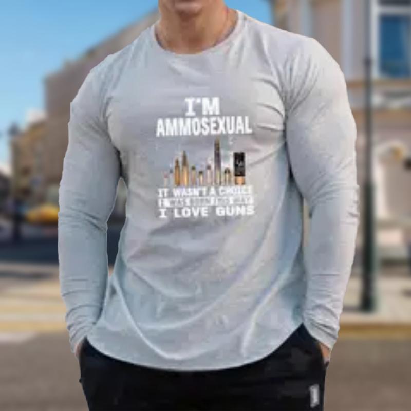 

Крутые мужские футболки с принтом Bullet Heads, футболки с длинным рукавом, повседневные свитера с круглым вырезом, мужская одежда больших размеров 8XL бежевый