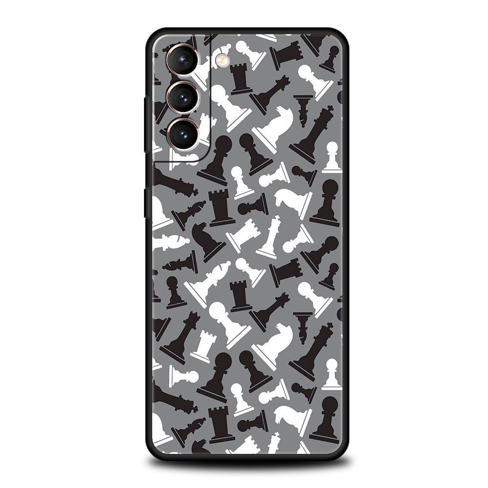 Checkerboard checked chess board Phone Case For Samsung Galaxy S25 Edge S24 S23 S22 S21 Ultra S20 FE 5G S10 S10E S9 Plus Cover Galaxy S22 5G