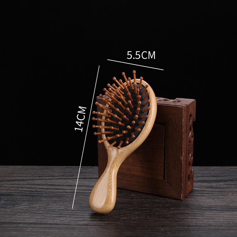 

Натуральная бамбуковая антистатическая расческа с воздушной подушкой для гладких и здоровых волос