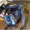 Polka Dot Lace Tote Bag Large Capacity Women's Shoulder Bag Student Commuter Handbag With Contrast Trim Lightweight Shopping Bag