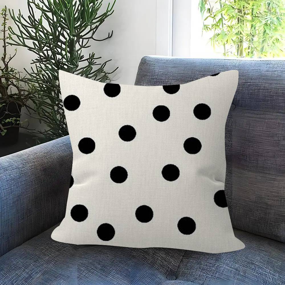 Fashion Polka Dot Figure  Pillow Cover Design Cushion Cover Decor Holiday Decorati