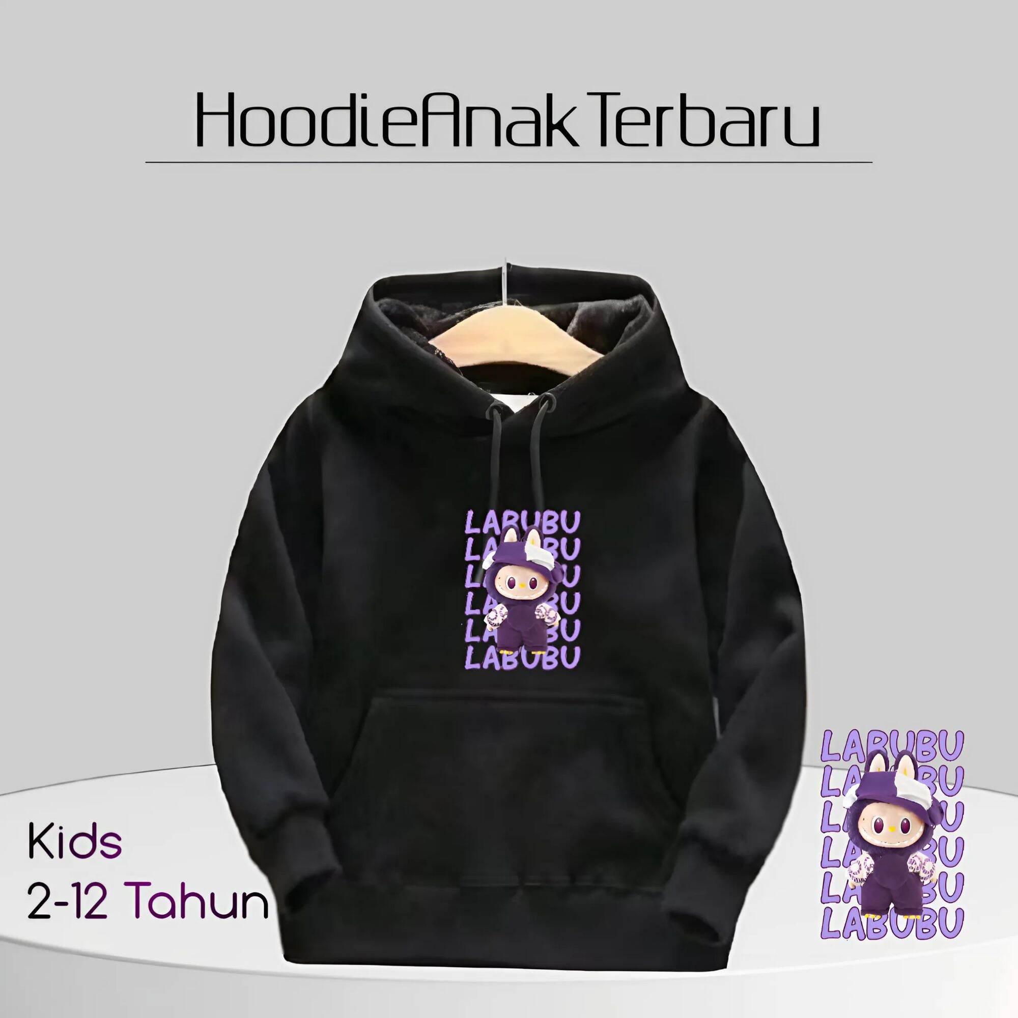 

Детское худи Новое модное Labubu Kids Милое мультяшное повседневное худи 100-160см Мальчики Девочки 100