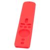 Silicone Protective Cover for Xiaomi TV Stick 4K Anti Slip Remote Control Case with Lanyard Red