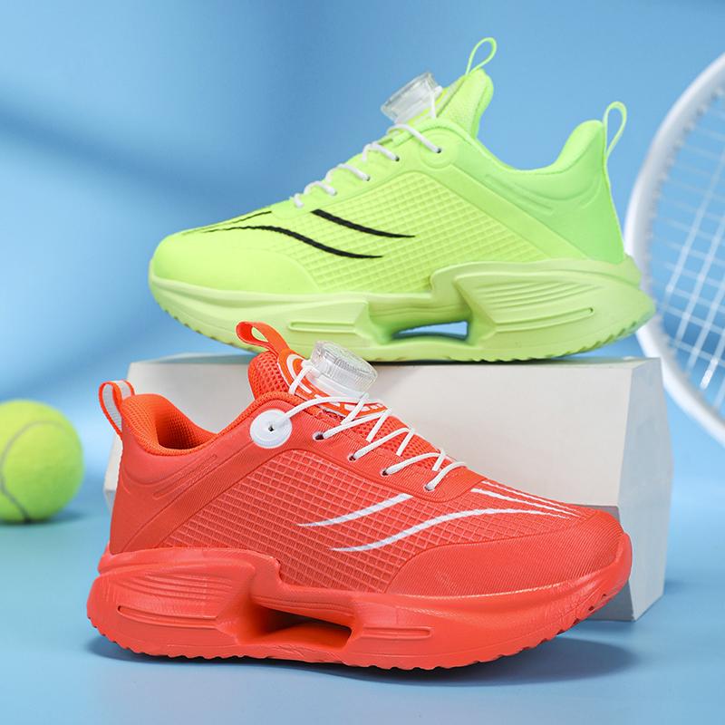 

New Orange Child Sneakers Breathable Mesh Sports Shoes For Boy Thick-Soled Cushioning Running Shoes Kids Trainers tenis infantil 40