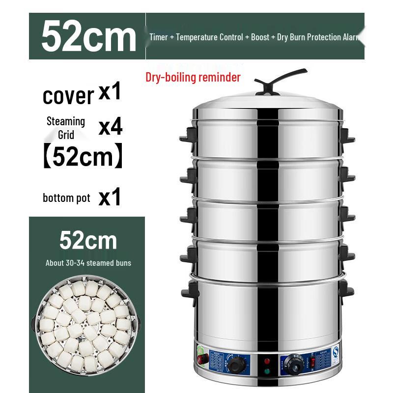 JPHZNB Stainless Steel Multi-Layer Steamer Pot