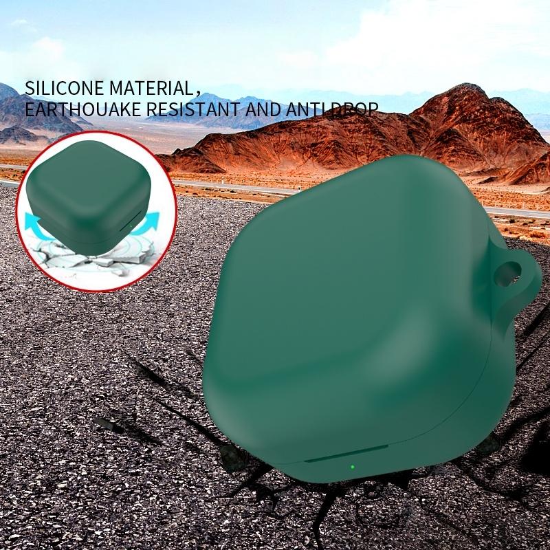 Silicone Earphone Case Cover for Samsung Galaxy Buds 4 Headphone Protective Shell with Hook for Galaxy Buds 4 Pro