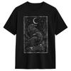 Streetwear T-Shirt Sommer Rabe Krähen Grunge Goth Gothic Hipster T-Shirts Baumwolle T-Shirt Paar Y2K Klassische Kurzarm-Oberteile