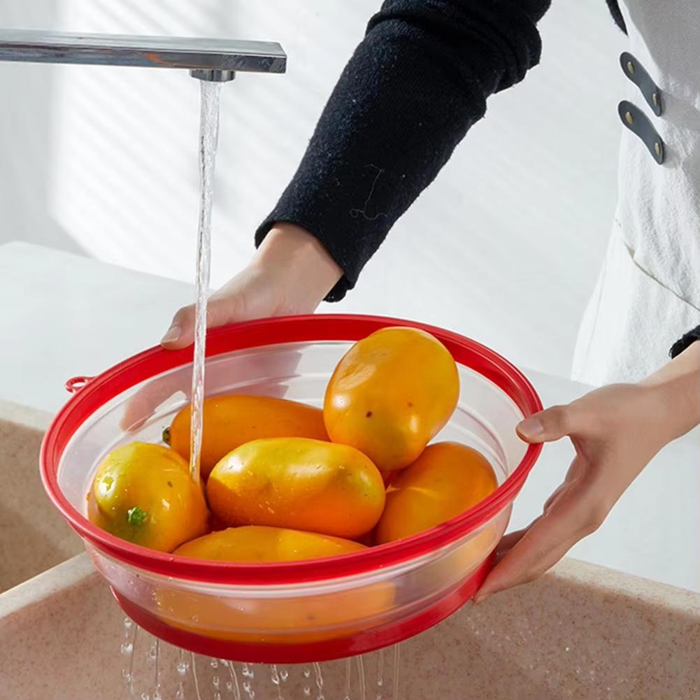 Collapsible Microwave Food Cover and Cushion BPA Free Heat Resistant Microwave Splatter Cover Multifuction Kitchen Gadget