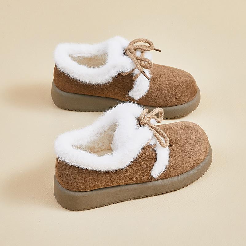 

Женские теплые зимние ботинки с толстой подошвой, с высоким противоскольжением и износостойкостью, для активного отдыха на открытом воздухе, спортивные хлопковые ботинки 40