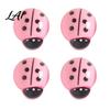 Refrigerator Magnets Decoration 4Pcs 3D Ladybug Magnet Mini Ladybird Resin Fridge Magnet Decorative Memo Note Holder for Kitchen Office Whiteboard