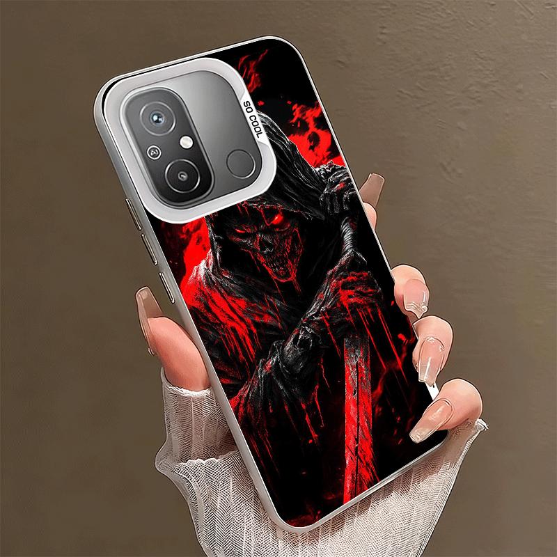 Tod Sensenmann Schädel Sense Stoßfeste Handyhülle für Xiaomi Poco X7 X6 X5 X3 Pro F7 Ultra M8 Redmi 15C 15 14C 13C 12C 10C 13