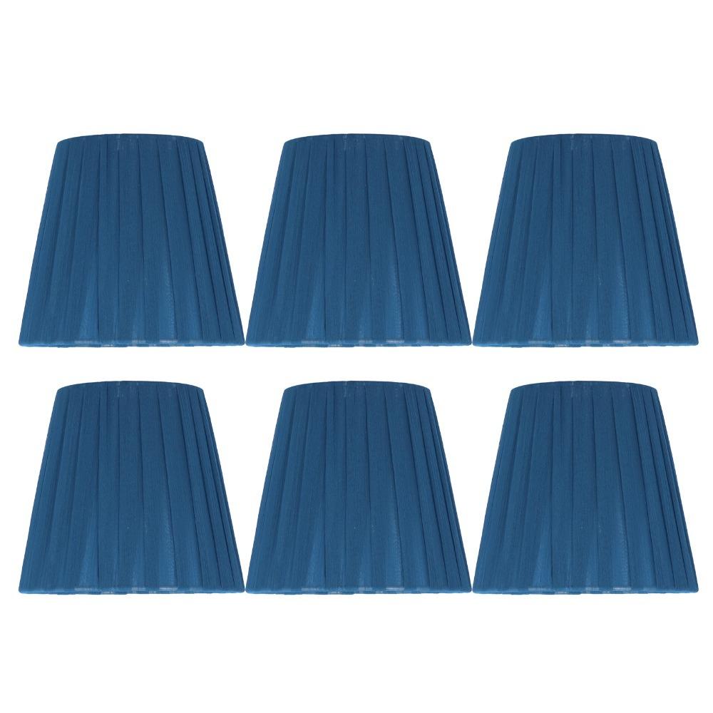6PCS Lightweight Cloth Lampshade Clip On Design Chandelier Lampshade Wall Lamp Shade  Wall Lamp
