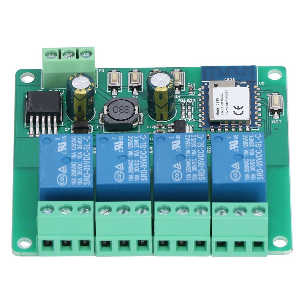 WiFi Remote Relay Module 4 Channel Mobile APP Control Self Locking Inching Timing Board