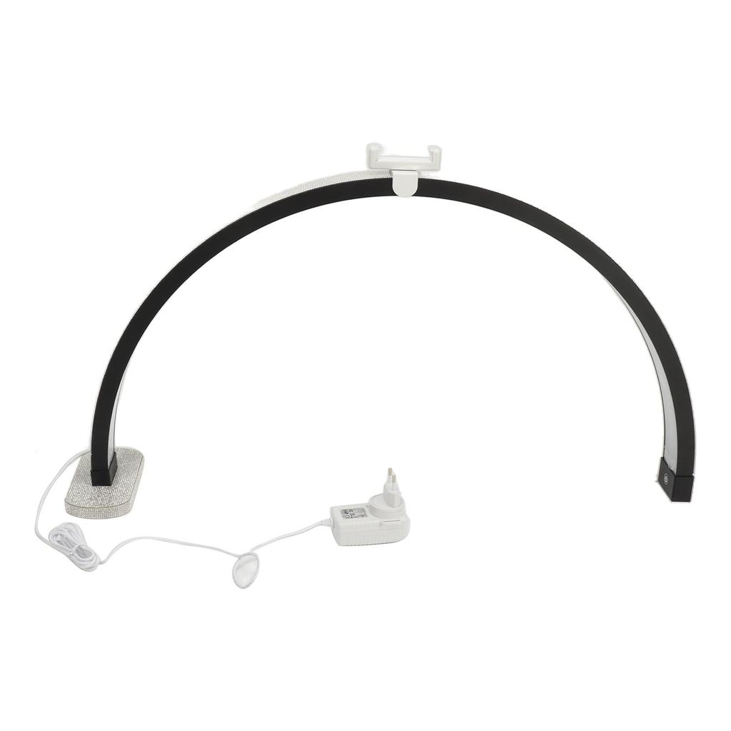 Half Moon Nail Desk Lamp 27 Inch 40W 2000LM 3200K to 5600K Adjustable Half Moon Beauty Light for