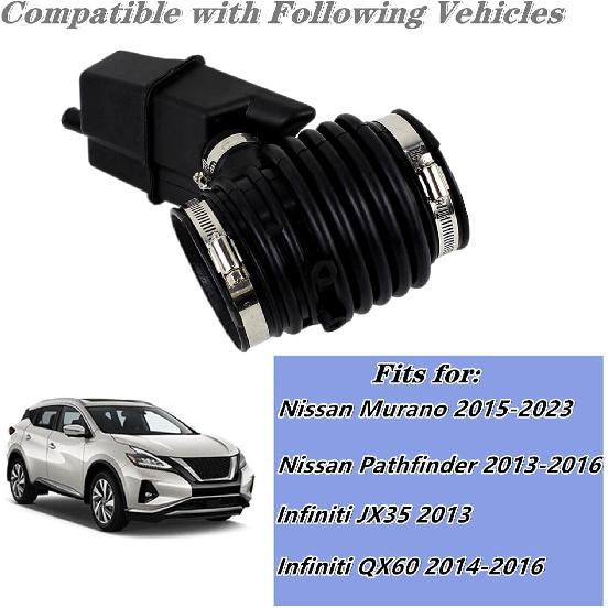 Engine Air Intake Hose 16576-3JA0A, For Nissan Murano 2015- Pathfinder 2013-2016,For Infiniti QX60 2014-2016 JX35 2013,Air Mass Meter Boot 165763JA0A