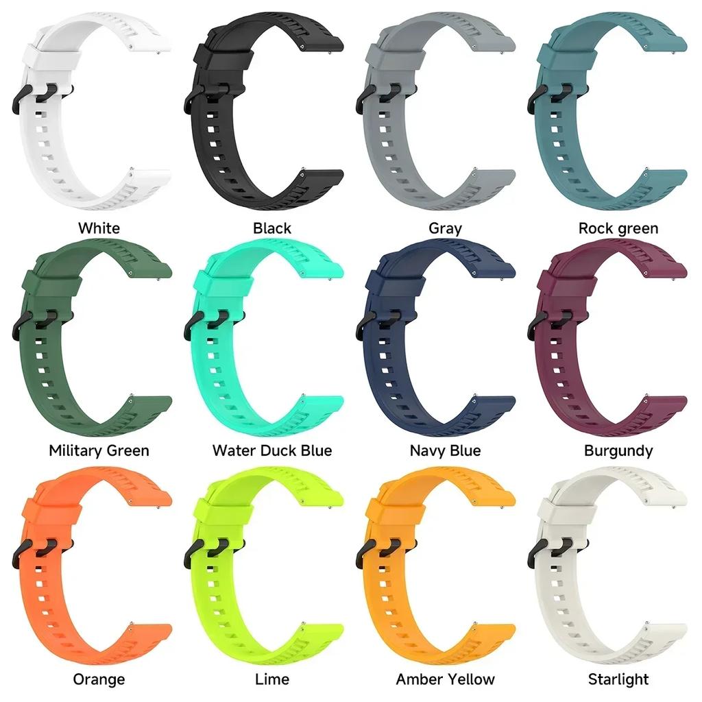 Silicone Strap for Xiaomi Redmi Watch 3 Active/Lite Band Sport Wristband for Redmi Watch 5 Active 22mm Band Bracelet Accessories