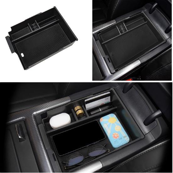 Carwiner 2PC Center Console Organizer Tray For -2025 Hyundai Palisade Accessories With Armrest Storage Tray For Palisade Accessories Interior Storage