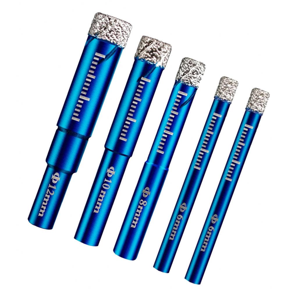 Cheap 5pc 612mm Diamond Core Grit Drill Bit Cutting Hole Saw for Tile