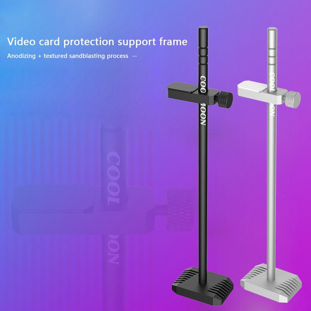 COOLMOON CM-VT192 Graphics Video Stand Aluminum Alloy GPU Support Jack Desktop PC Case Video Cards Holder Bracket Cooling Kit