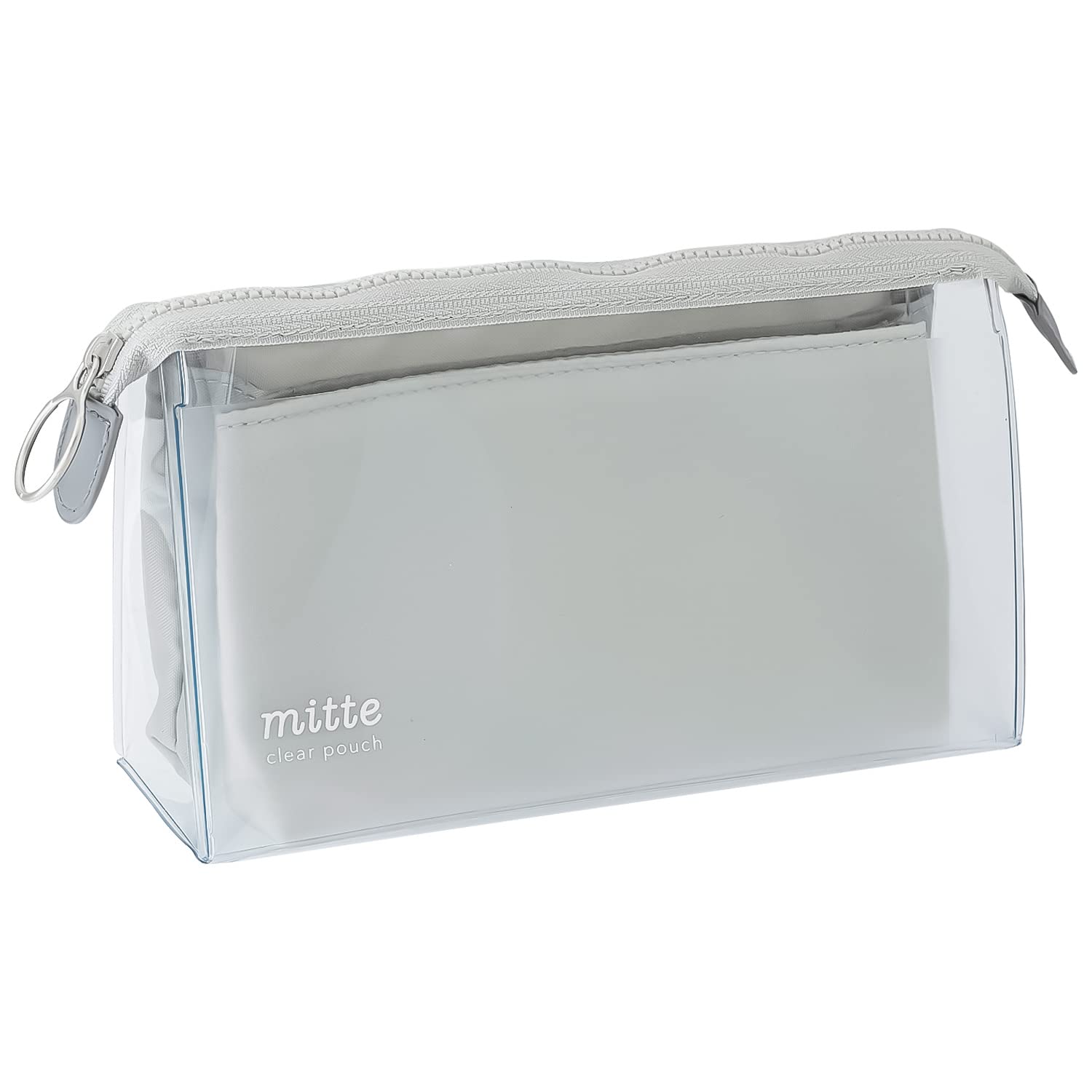 

Sunstar Stationery Pencil Clear Mitte Light S2312697 Case, Pouch, Gusset, Gray,