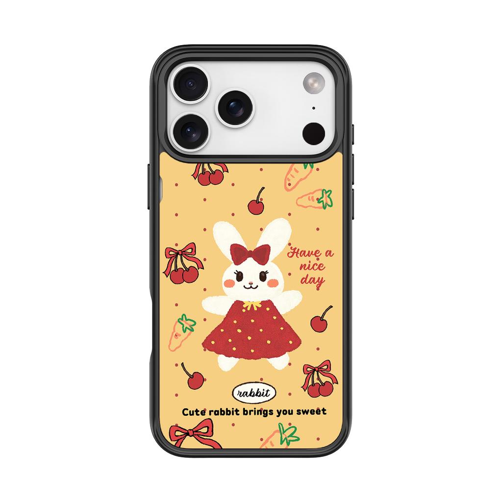 Applicable to Apple 17Pro mobile phone case, advanced sense 16 replaceable back plate 15promax magnetic mobile phone case, Mengmeng Rabbit