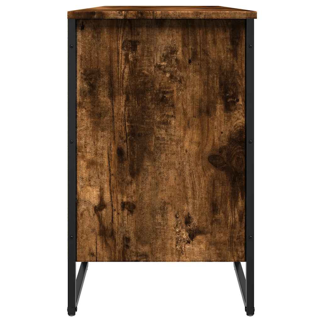 Vidaxl Szafka Na Buty, Przydymiony Dąb, 90X38X61,5 Cm