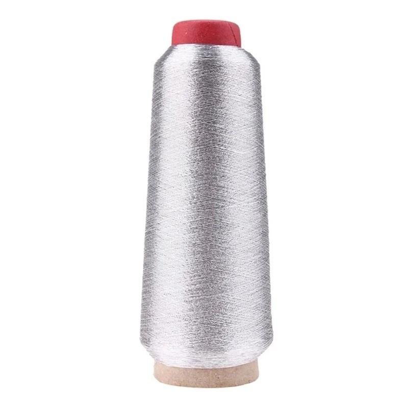 Metallic Thread Embroidery Gold Silver Machine Embroidery Threads Polyester Sewing Thread Spools for Embroidery