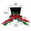 Foldable Christmas Tree Top With Big Bowknot Embellishments for Indoor and Outdoor Winter Holiday Party Centerpieces