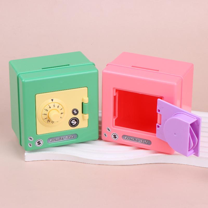 Kids Safe Box Mini Combination Lock Piggy Bank Secure 4 Digit Code Saving Money Coin Cash Box Birthday Gift for Boys Girls