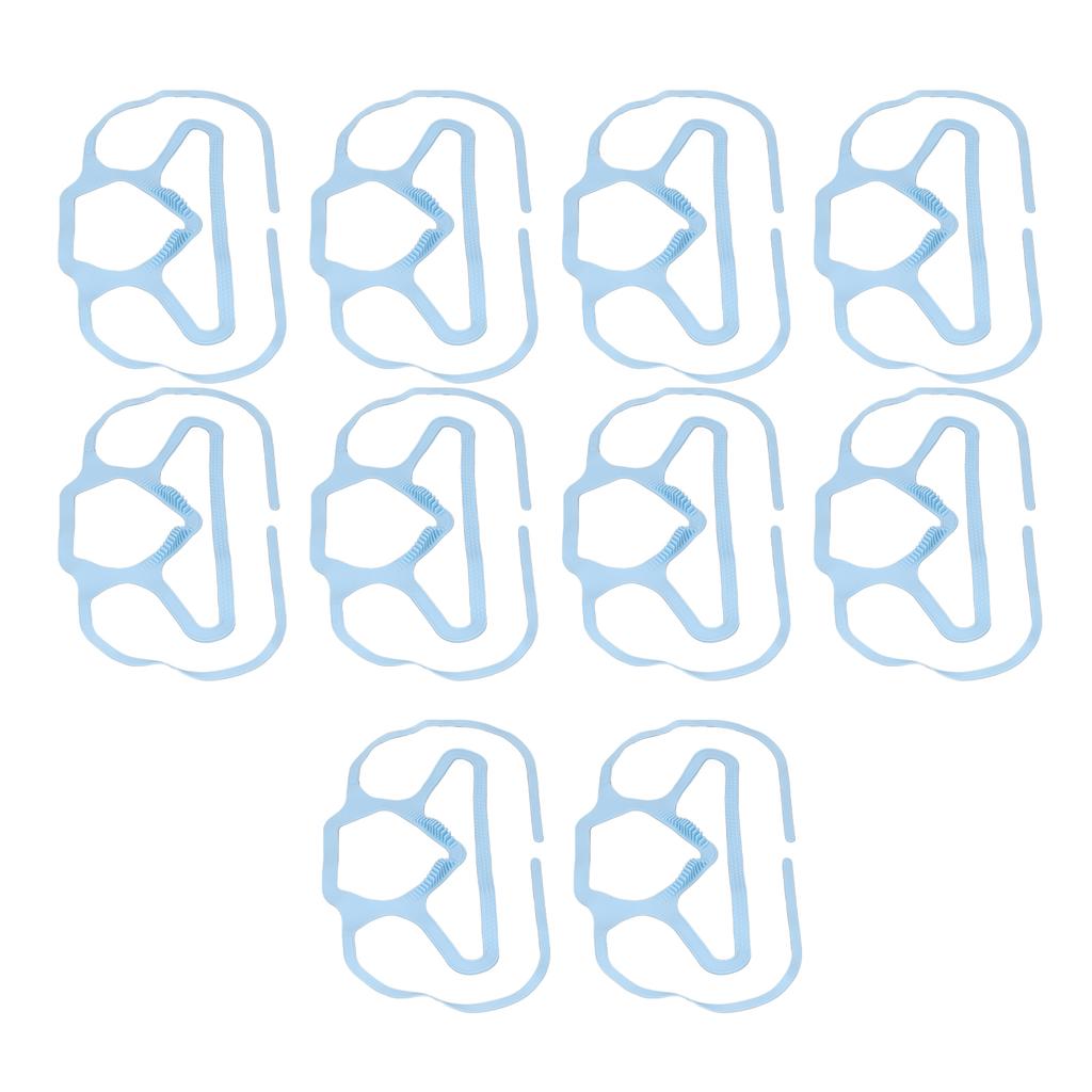 10Pcs Mask Brace Antifog Food Grade Silicone Freely Foldable Reusable Mask Support Frame for Outdoor   School