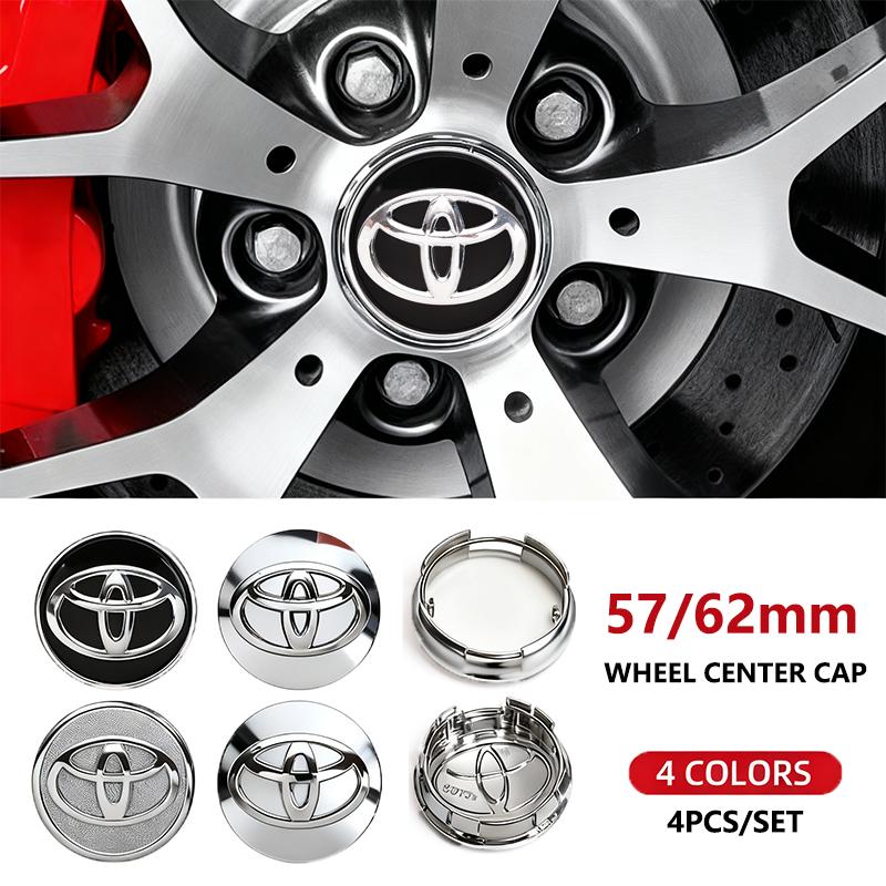 57/62MM Car Wheel Tire Rim Cover Center Hub Cap Decoration For Toyota Corolla Yaris Aygo Prius Camry Auris Avensis 4Runner GR 86