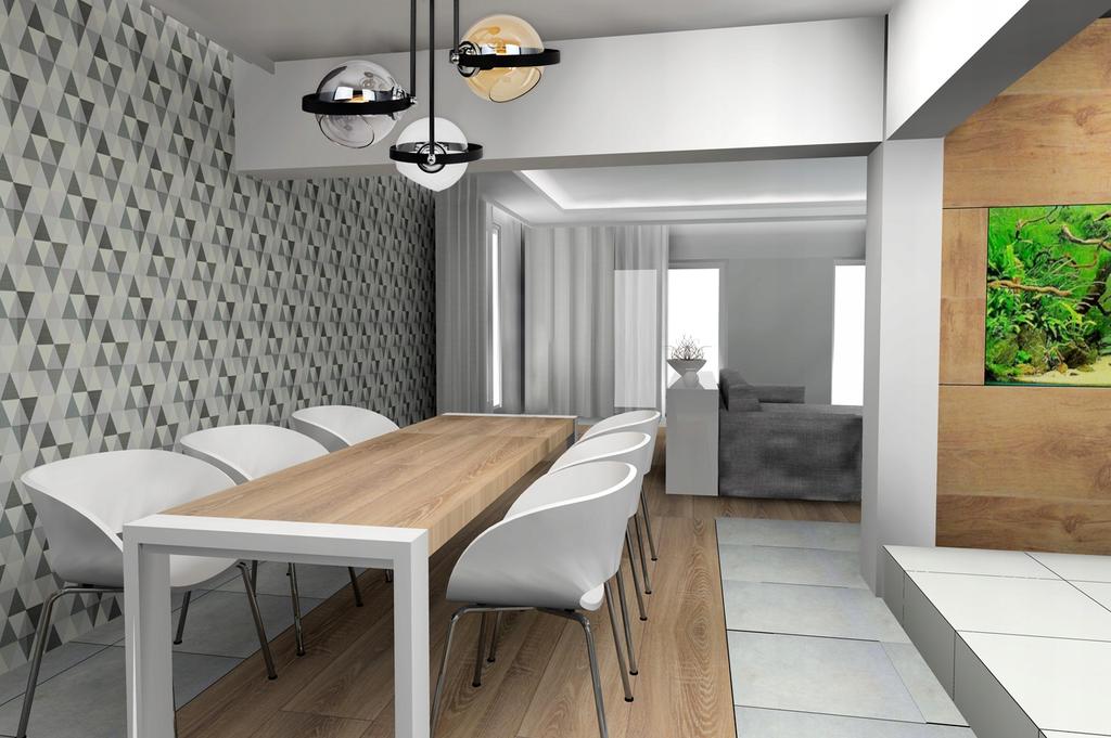 MODERN GLASS RING HANGING LAMP MIX