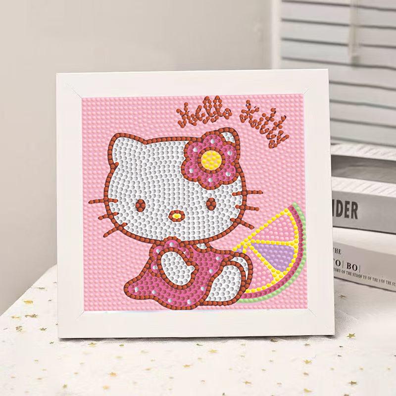 High-End Diamond Painting Diy Van Gogh Starry Sky Cat Creative Handmade Toy Table Decoration Diamond Painting With Frame