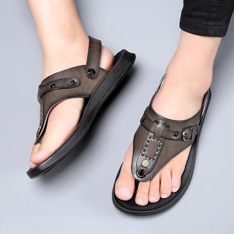 Модные повседневные шлепанцы для мужчин — фото 6