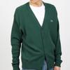 LACOSTE Sweaters Men's Green V-neck Moderate Straight Fit AH0397-132