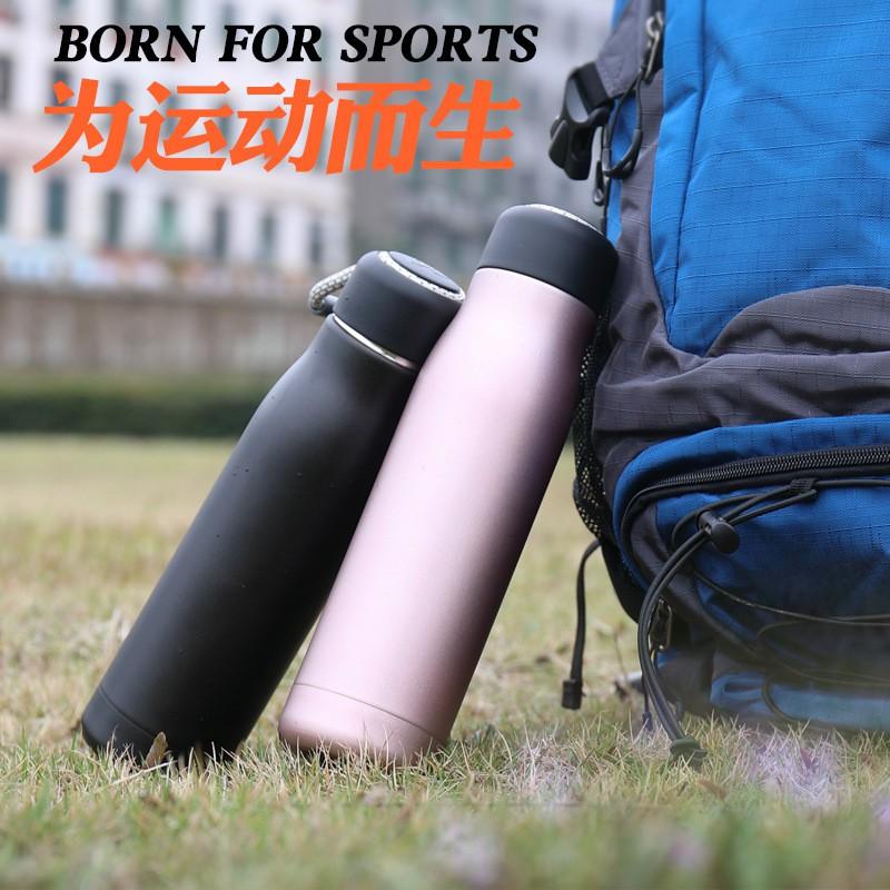 Stainless Steel Insulated Water Bottle Gym Outdoor Sports 400ml 550ml Leakproof Travel Mug Men Women