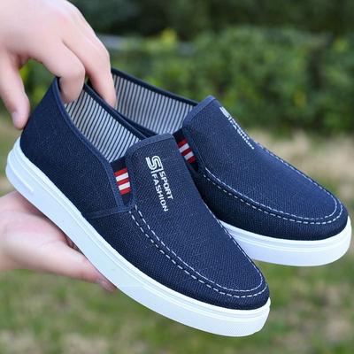 Men's Shoes, Spring Casual Shoes, New Lightweight, Breathable and Versatile Canvas Shoes, Men's One-footed Old Beijing Cloth Shoes