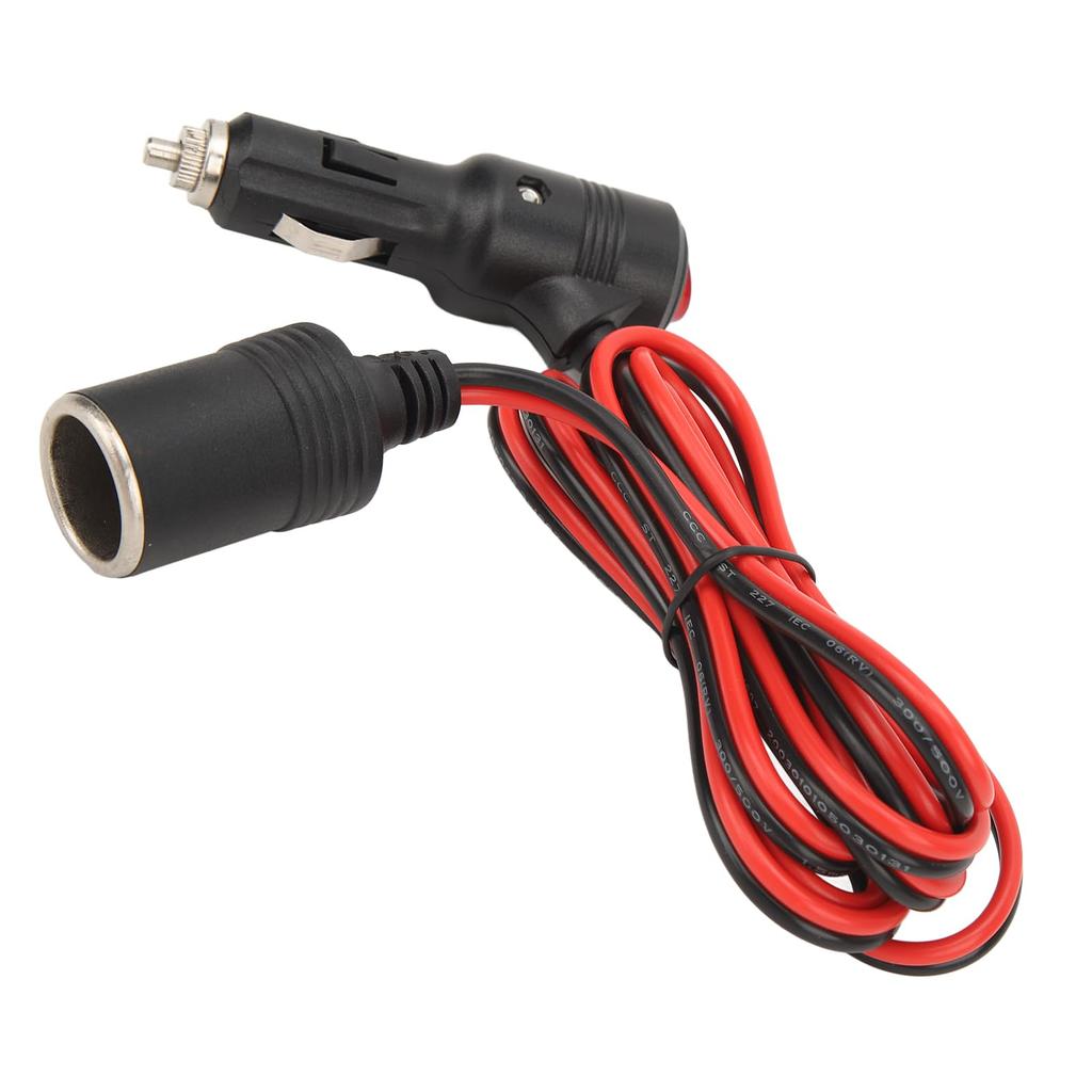 Hilitand Cigarette Lighter Socket, Male & Female with Switch, Cigarette Lighter, Power Plug, 15A Fuse, Power Socket, Extension Cord, /24V