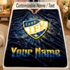 Flannel Blanketifk göteborg Custom Name Text Personalized Soft Warm Throw Blanket Home Decor Gift
