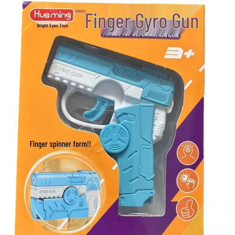 Jeep Finger Tank Gyro Toy for Kids: Radish Gun & Decompression Spinner