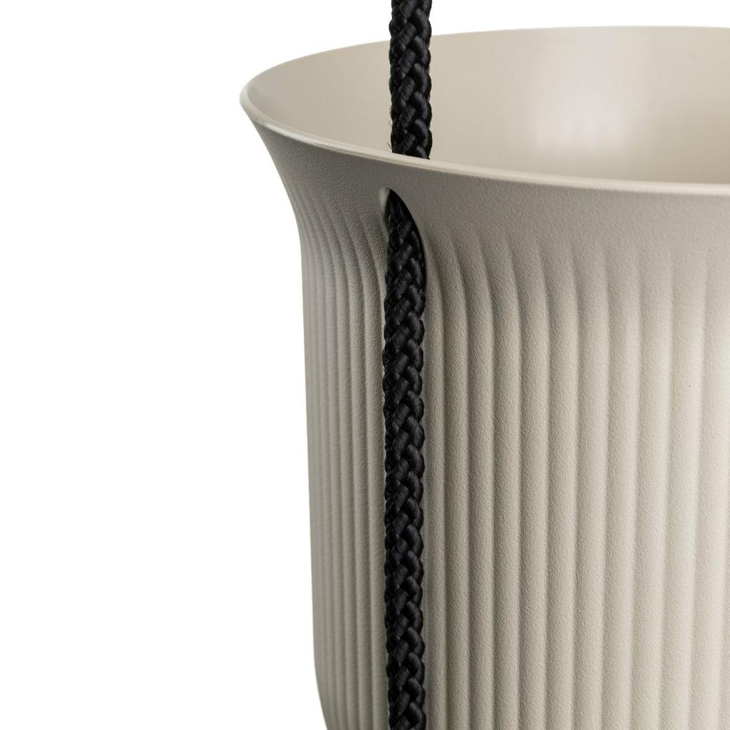 Donica Wisząca Aera Hang Recykling Beż 17,9 Cm