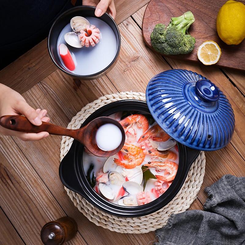 Weidu Cobalt Blue Ceramic Multi-purpose Stew Pot 2.6L